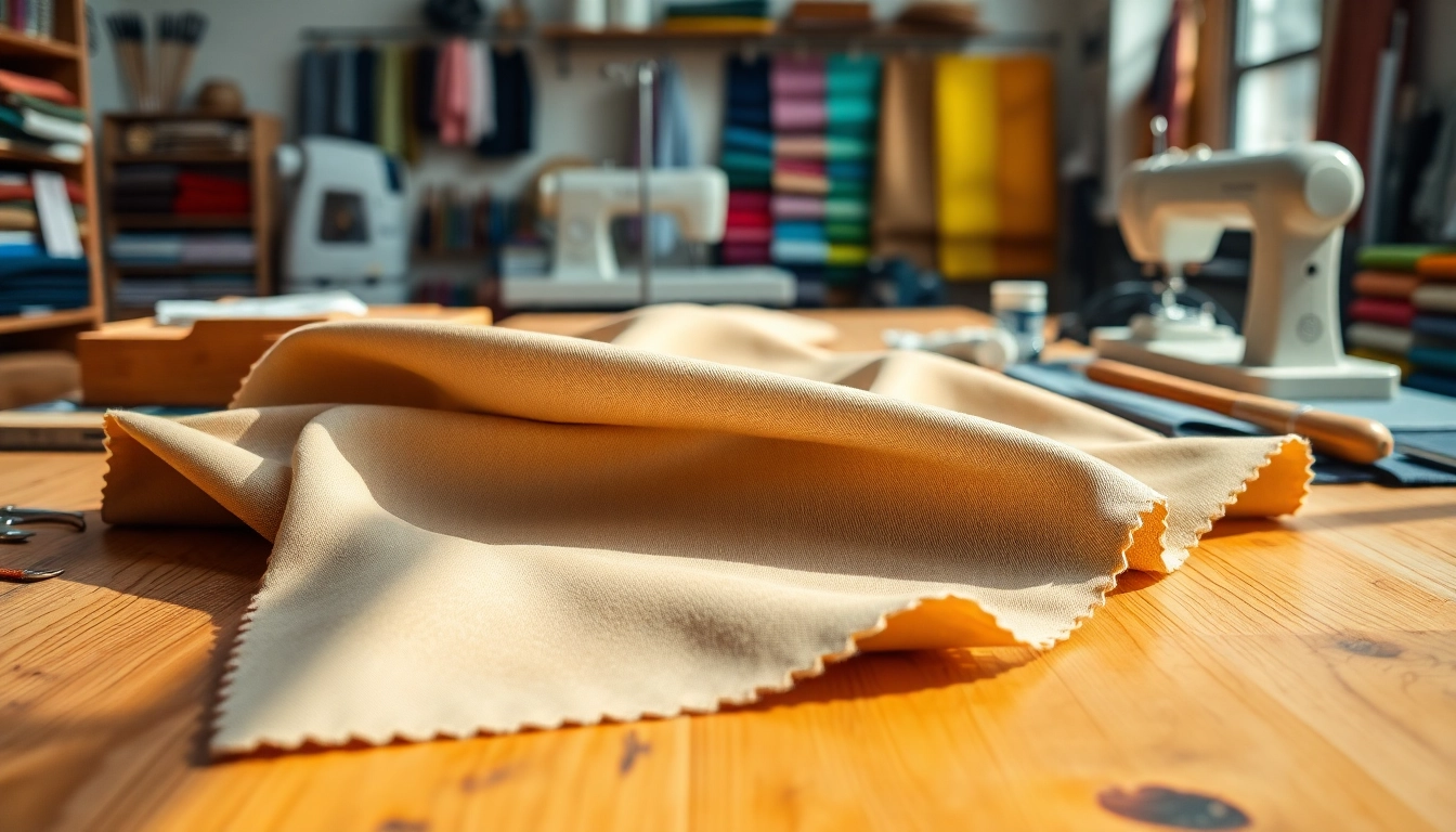 Punta di Roma stof met rijke texturen en levendige kleuren in een creatieve studio