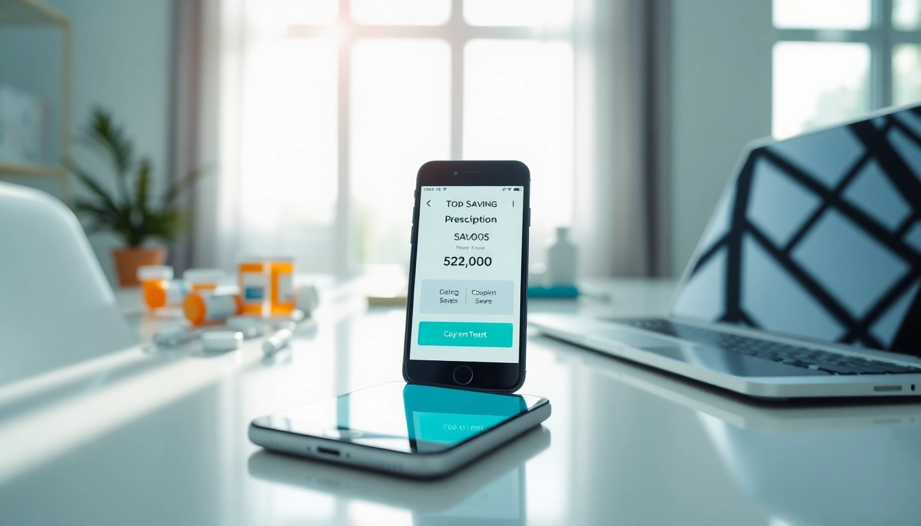 Maximize savings with time saving prescription apps displayed on a smartphone.